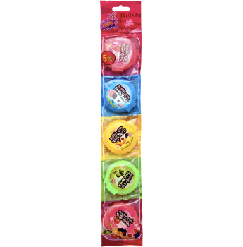 SWEET FLASH - Dr. Candy Bubble Gum Rolls 5 Flavours 90 g